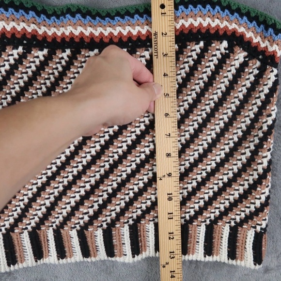 Veronica Beard Womens Livina Knit Cotton Crop Tank Top Brown Medium - Picture 10 of 13